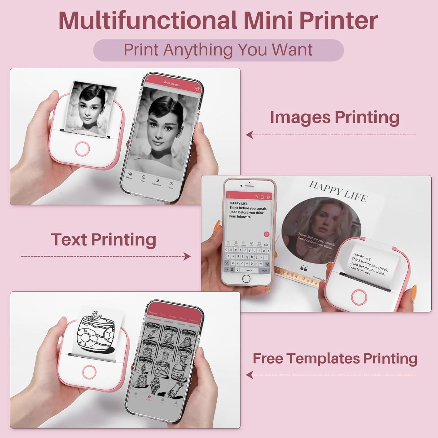 T02 Inkless Mini Printer