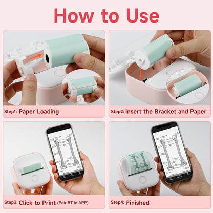 T02 Inkless Mini Printer